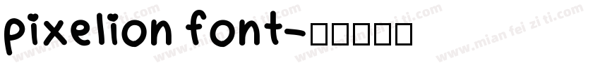pixelion font字体转换